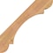 Ekena Millwork 5 1/2"W x 24"D x 24"H Olympic Smooth Knee Brace, Western Red Cedar BRC06X24X24OLY00SWR - alternate 3
